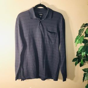 Van-Heusen Men’s Long Sleeve Polo Shirt Size M